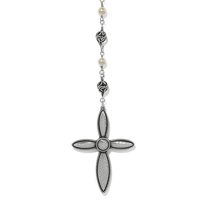 Ferrara Lacrima Rosary Necklace