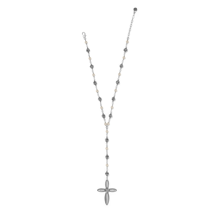 Ferrara Lacrima Rosary Necklace
