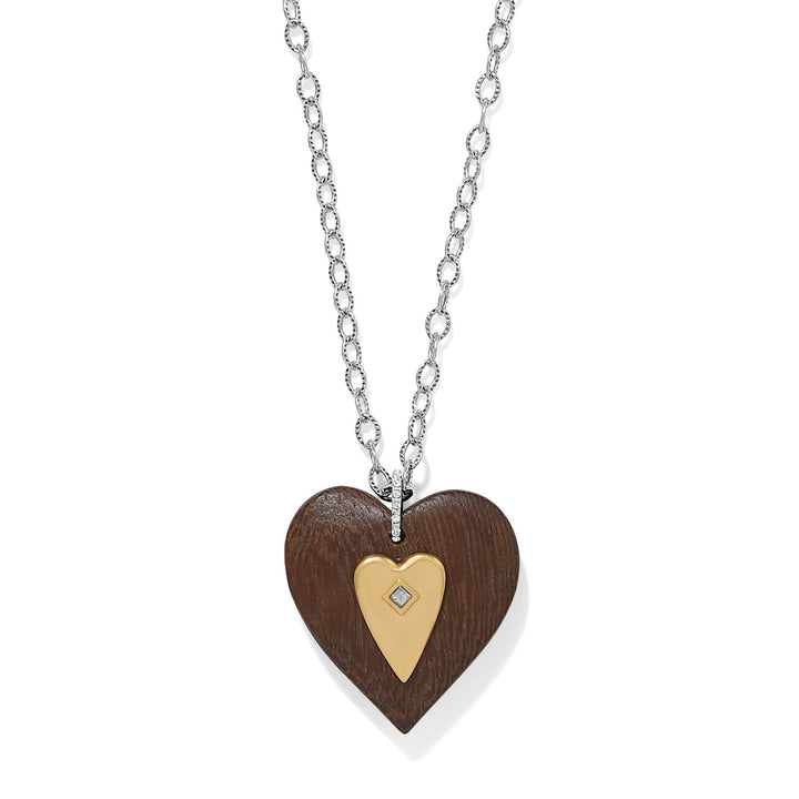 Love Message B Love Wood Necklace
