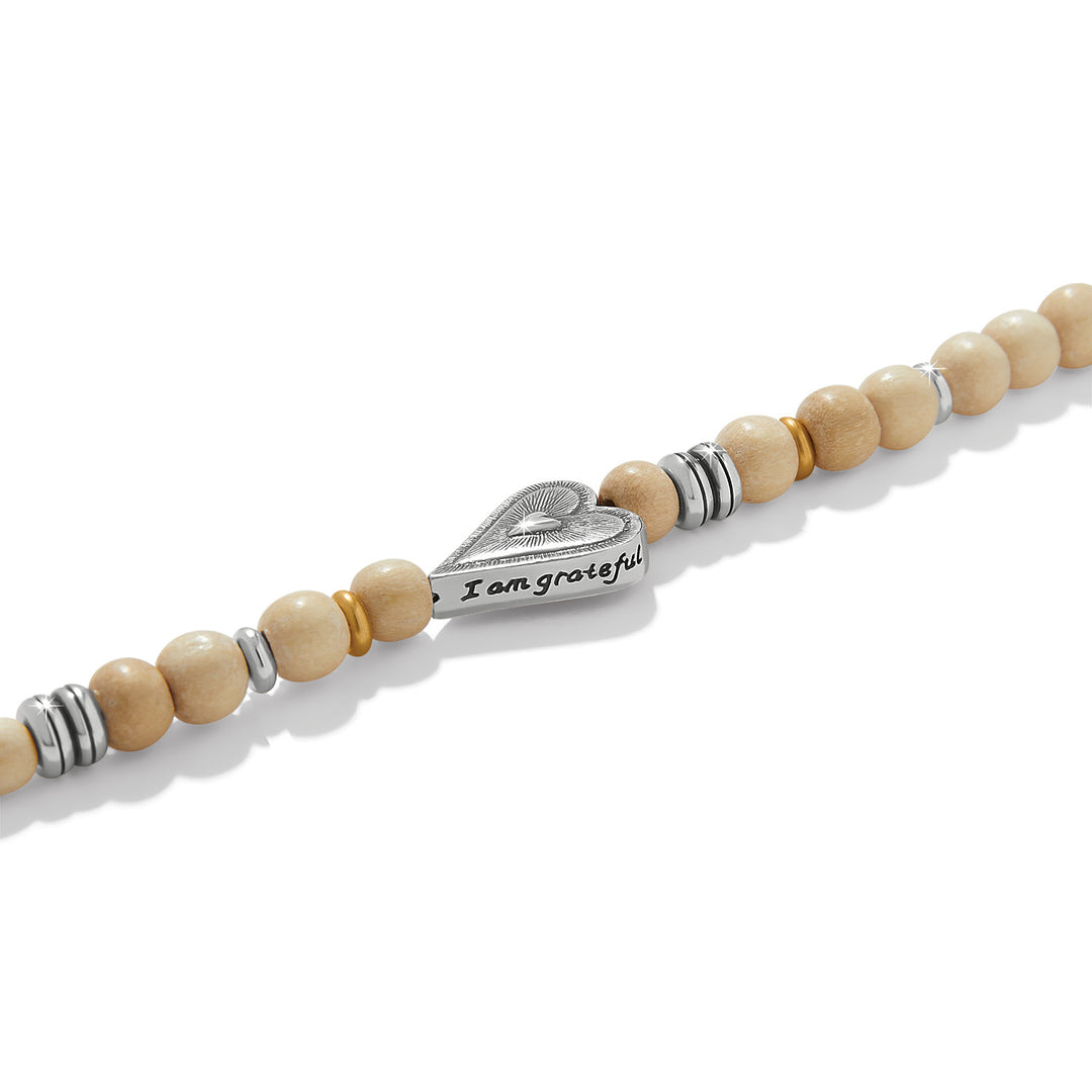 Love Messages I Am Grateful Long Necklace