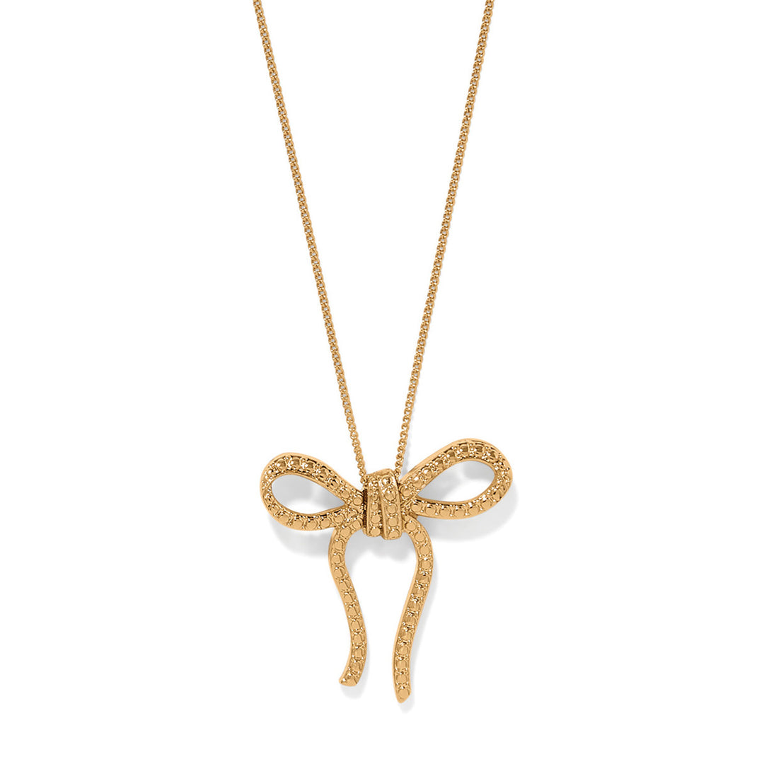 Illumina Bow Necklace Gold