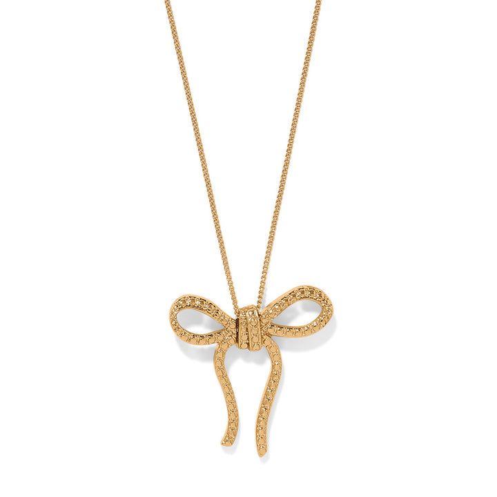 Illumina Bow Necklace Gold