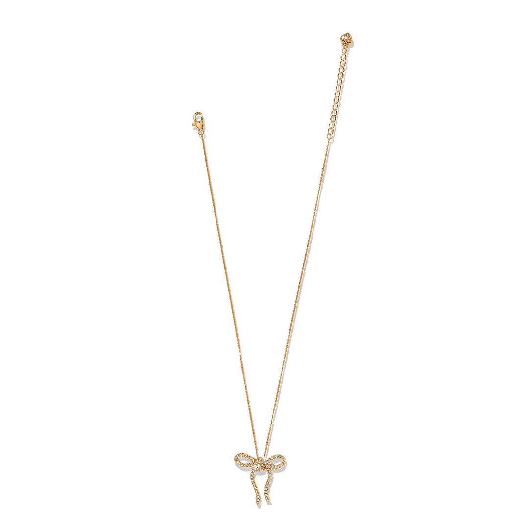 Illumina Bow Necklace Gold