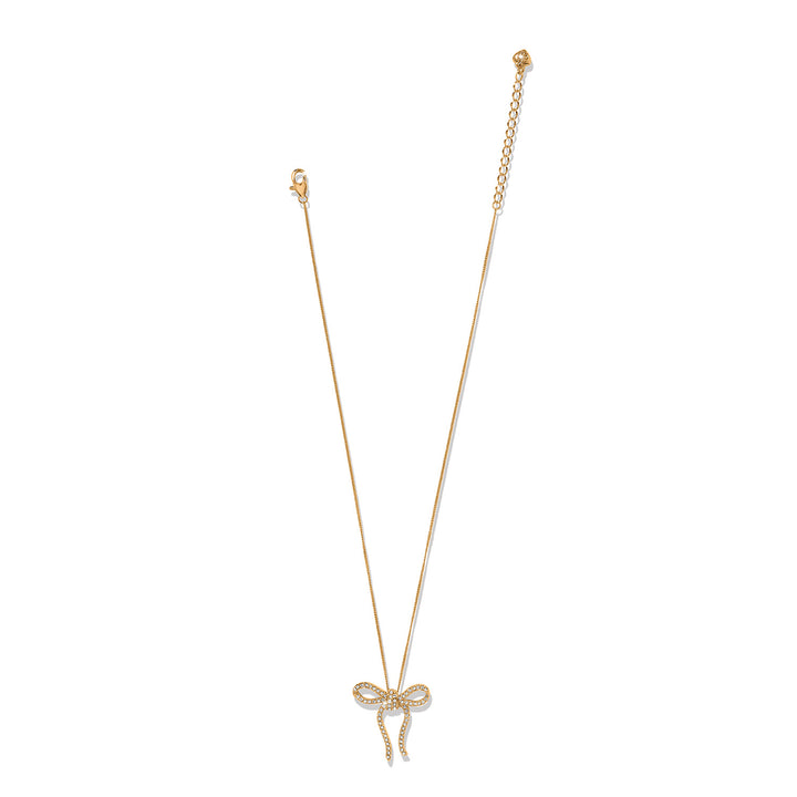 Illumina Bow Necklace Gold