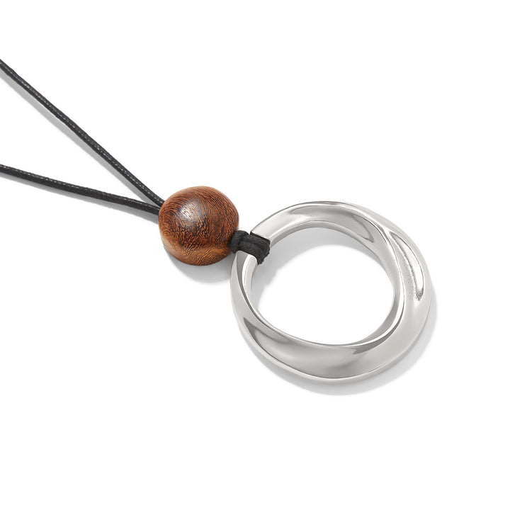 Cascade Rio Wood Ring Necklace