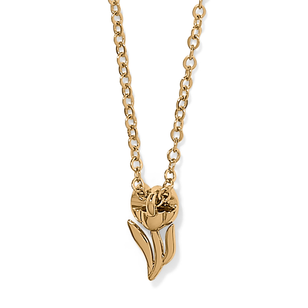 Enchanting Gem Tulip Necklace