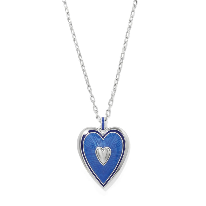 Colormix Heart Blues Petite Necklace