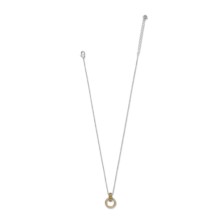Mosaic Two Tone Link Ring Necklace