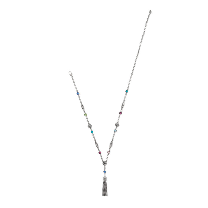 Contempo Color Gems Tassel Necklace