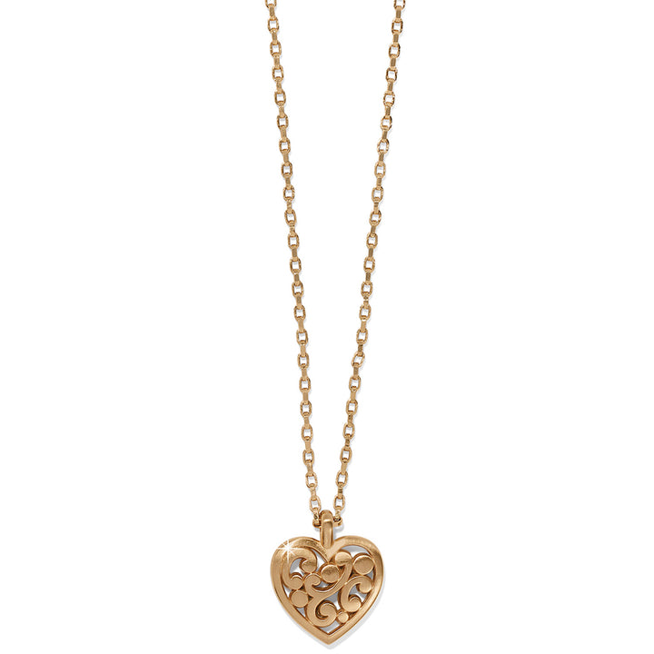 Contempo Heart Petite Gold Necklace