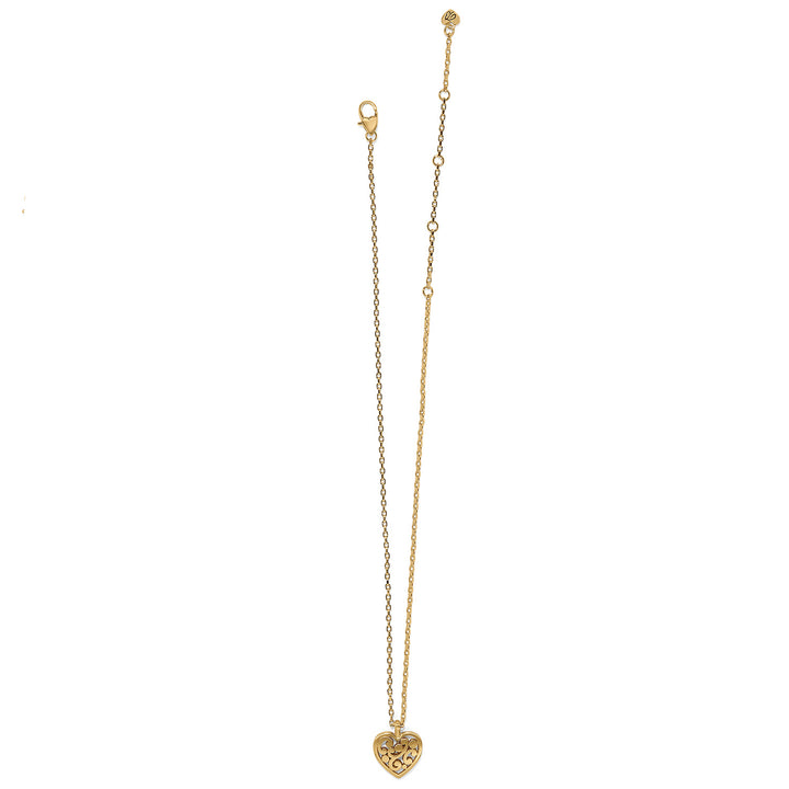 Contempo Heart Petite Gold Necklace