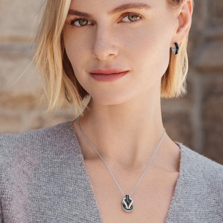 Interlok Harmony Petite Necklace Black