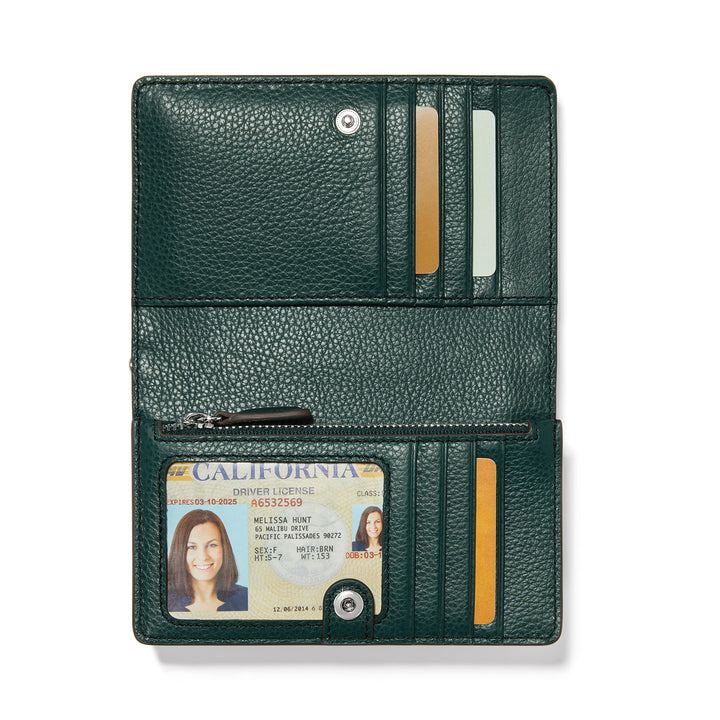 Interlok Medium Wallet Jewel Green