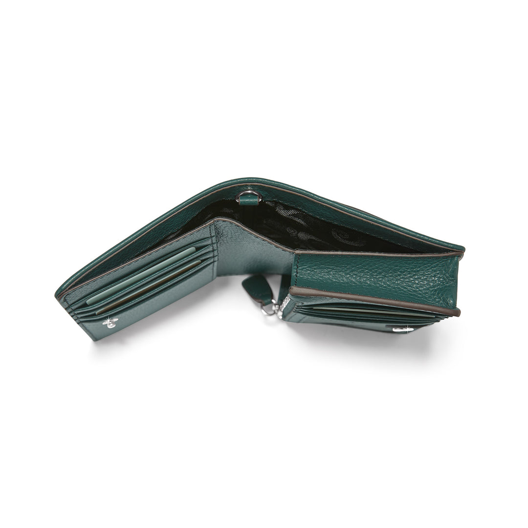 Interlok Medium Wallet Jewel Green