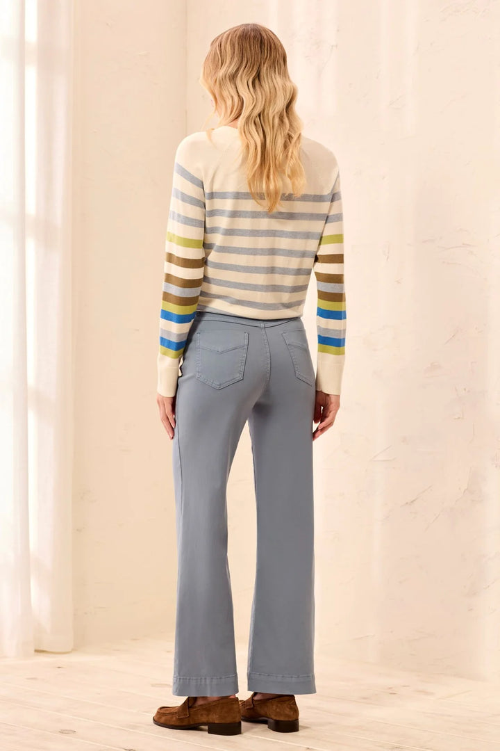 Fly Front 5 Pocket Pant - Blue Fog