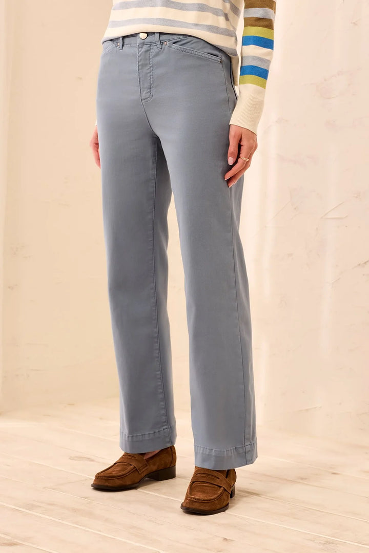 Fly Front 5 Pocket Pant - Blue Fog