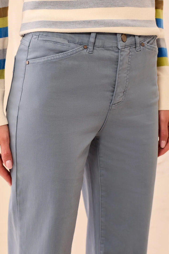 Fly Front 5 Pocket Pant - Blue Fog