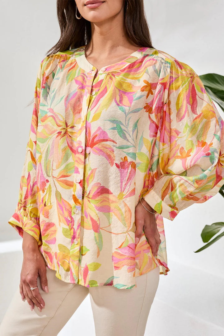 Rosesilk Dolman Sleeve Flowy Blouse
