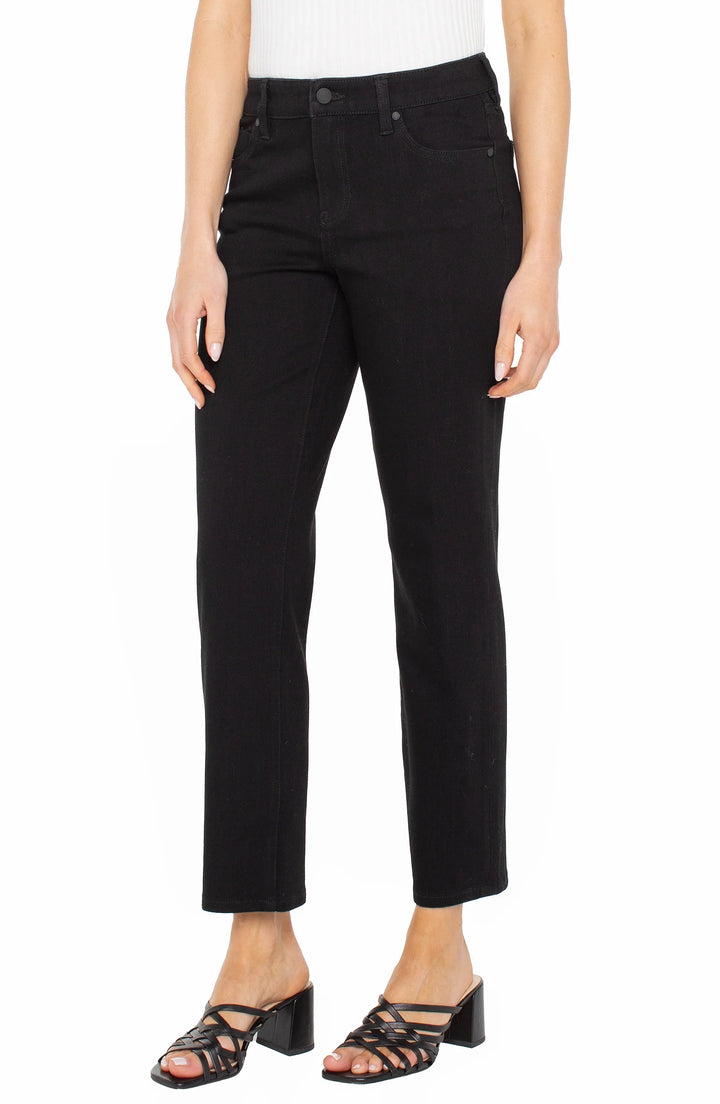 Liv Relaxed Skinny Black Rinse