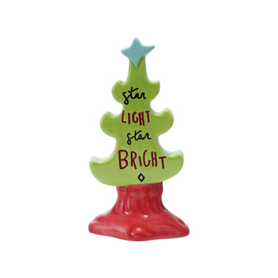 Hand-Painted Stoneware Tree "Star Light Star Bright"